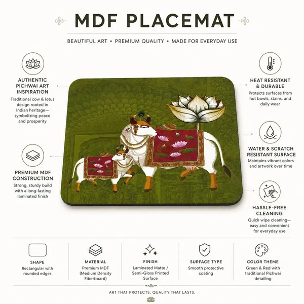 Madhubani_art_Coffee_Mat_squar_Set_of_2