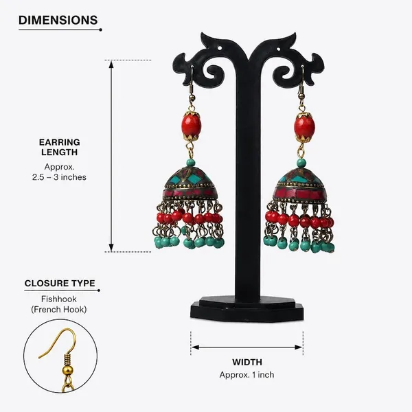 Multicolor_Beaded_Jhumka_Earrings_for_Women