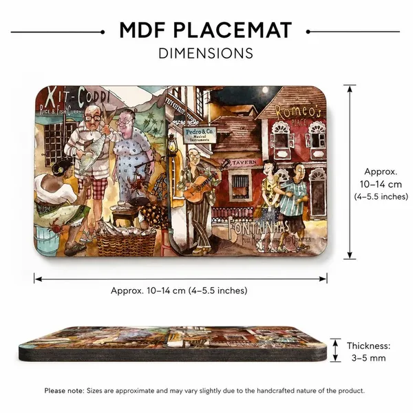 DIVIORRA_Rangrez_Safar_–_Artistic_Heritage_Coffee_Mats_squar_Set_of_2