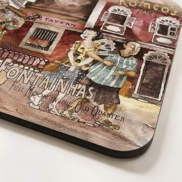 DIVIORRA_Rangrez_Safar_–_Artistic_Heritage_Coffee_Mats_squar_Set_of_2