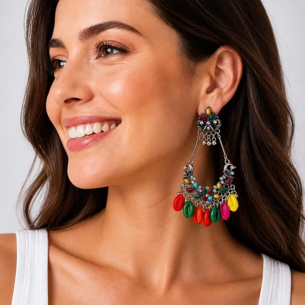 Multicolour_Silver_Tone_Dangler_Earrings_for_Women