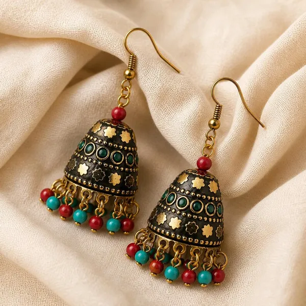Oxidised_Metal_Jhumka_Earrings_for_Women
