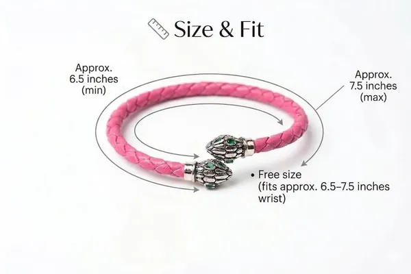 Pink_Braided_Adjustable_Snake_Bracelet_for_Women