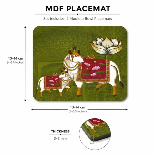 Madhubani_art_Coffee_Mat_squar_Set_of_2