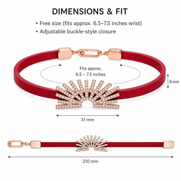 Red_Fan_Design_Hair_Clip_With_Silver-Tone_Embellishment