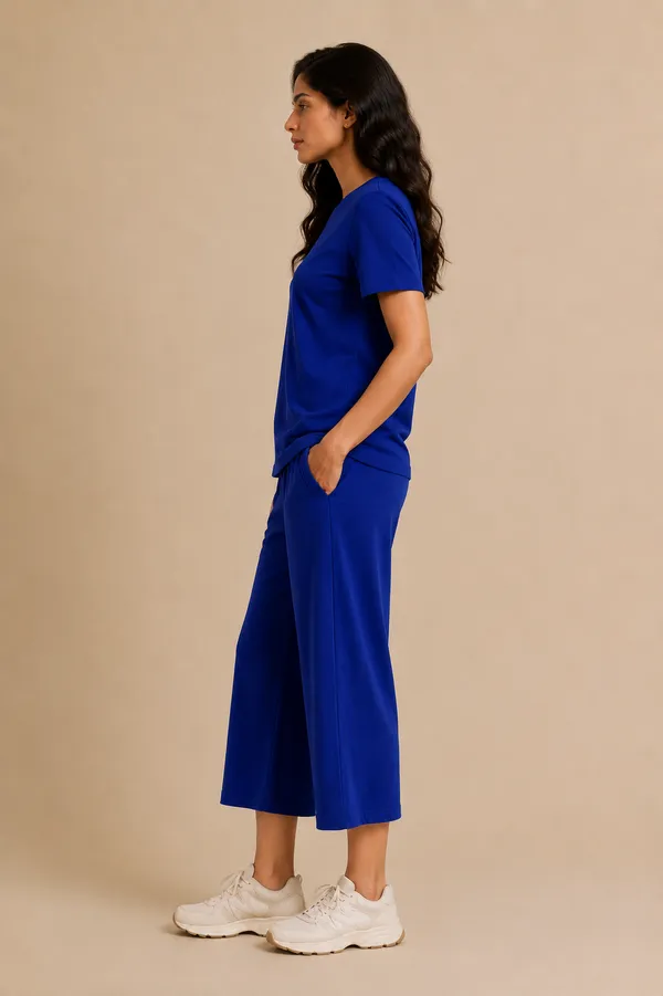 Blue_Relaxed_Fit_Wide-Leg_Culotte_Co-Ord_Set_For_Women