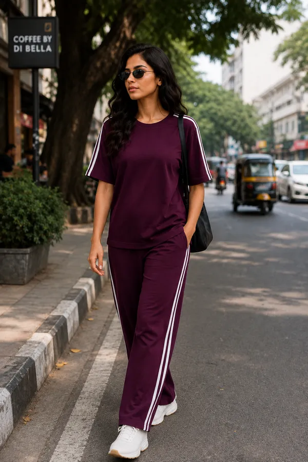 Maroon_Relaxed_Fit_Striped_Track_Co-Ord_Set_For_Women