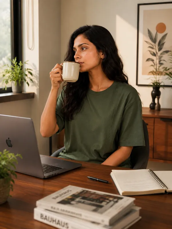 Olive_Green_Relaxed_Fit_Crew-Neck_Top_And_Trouser_Set_For_Women