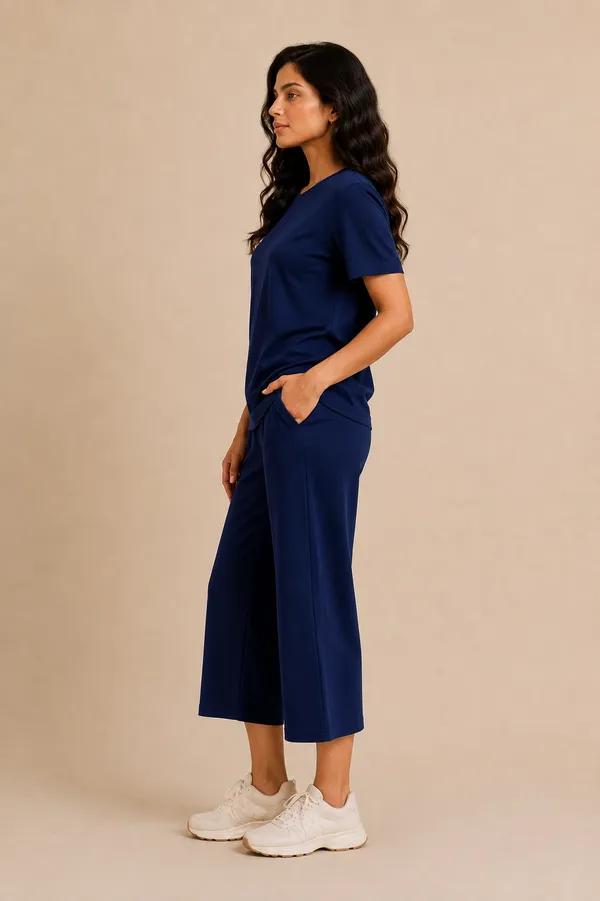 Navy_Relaxed_Fit_Wide-Leg_Culotte_Co-Ord_Set_For_Women