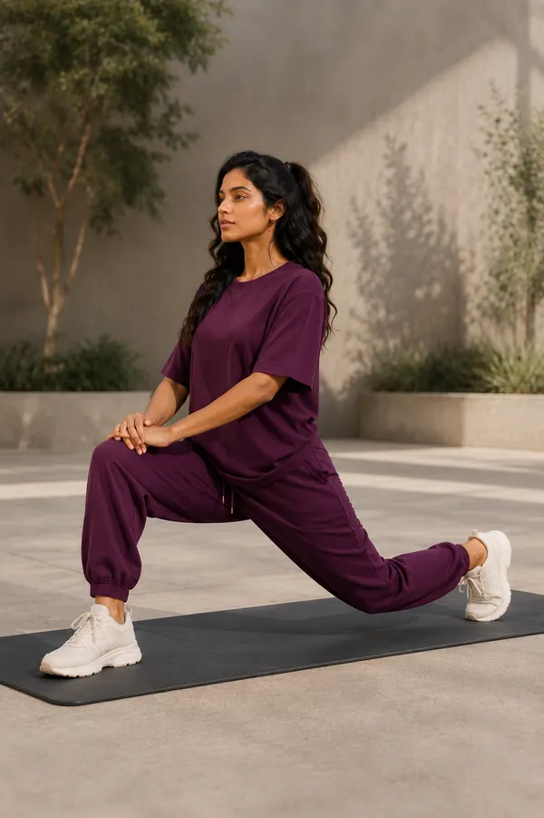 Purple_Relaxed_Fit_T-Shirt_And_Jogger_Set_For_Women