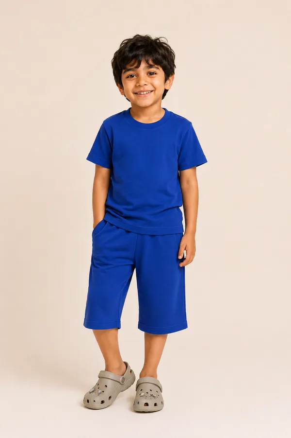 Blue_Relaxed_Fit_T-Shirt_And_Shorts_Set_For_Boys