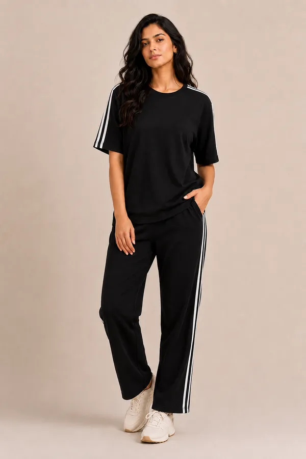 Black_Striped_Relaxed_Fit_Sports_Co-Ord_Set_For_Women
