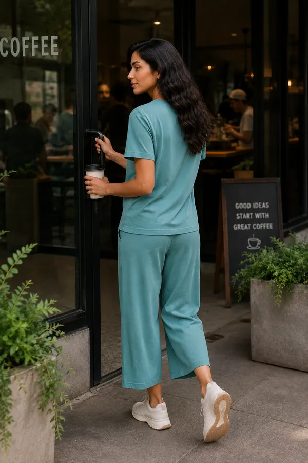 Teal_Relaxed_Fit_Wide-Leg_Culotte_Co-Ord_Set_For_Women