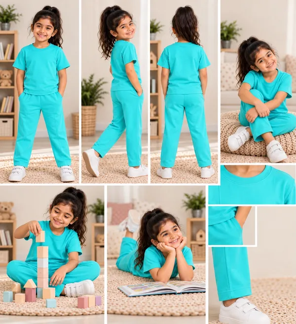 Turquoise_Relaxed_Fit_Co-Ord_Set_For_Kids
