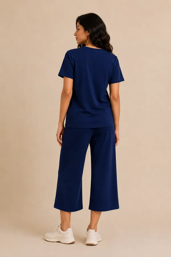 Navy_Relaxed_Fit_Wide-Leg_Culotte_Co-Ord_Set_For_Women