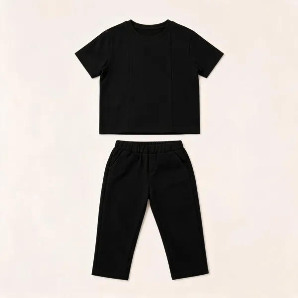Black_Relaxed_Fit_T-Shirt_And_Pants_Set_For_Boys