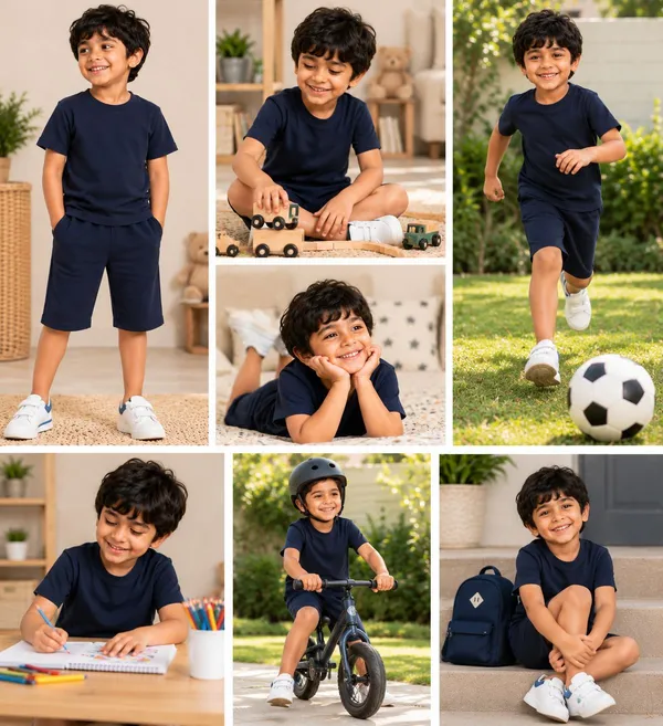 Navy_Regular_Fit_T-Shirt_And_Shorts_Set_For_Kids