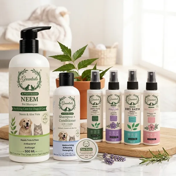 Premium_Pet_Care_Grooming_Kit,_Pack_Of_7_(Neem_Shampoo_500_Ml,_Conditioner+Shampoo_200_Ml,_Anti-Tick_Spray_100_Ml,_Dry_Bath_100_Ml,_Detangling_Spray_100_Ml,_Pet_Perfume_100Ml_And_Paw_Balm_15_Gm)