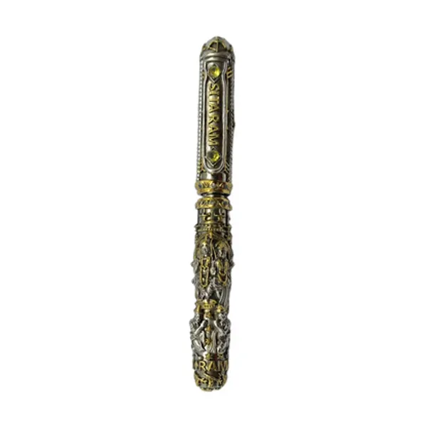 925_Sterling_Silver_Ram_Darbar_Nakshi_Antique_Collectible_Pen