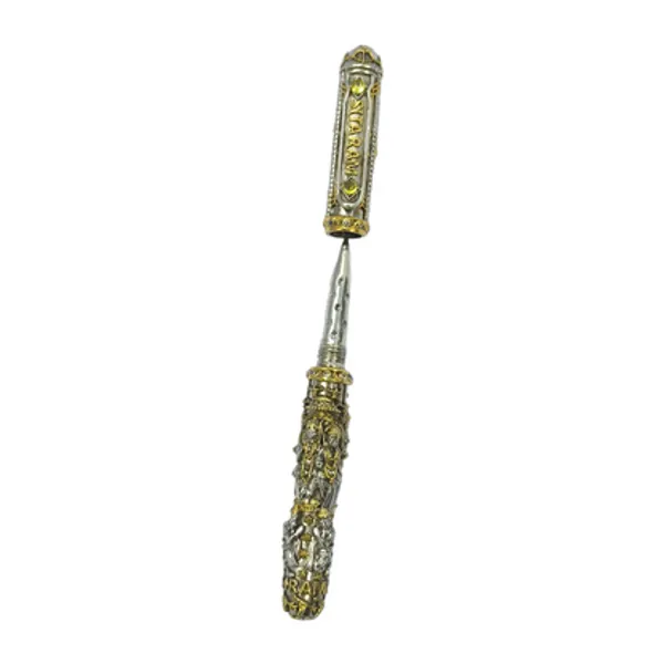 925_Sterling_Silver_Ram_Darbar_Nakshi_Antique_Collectible_Pen