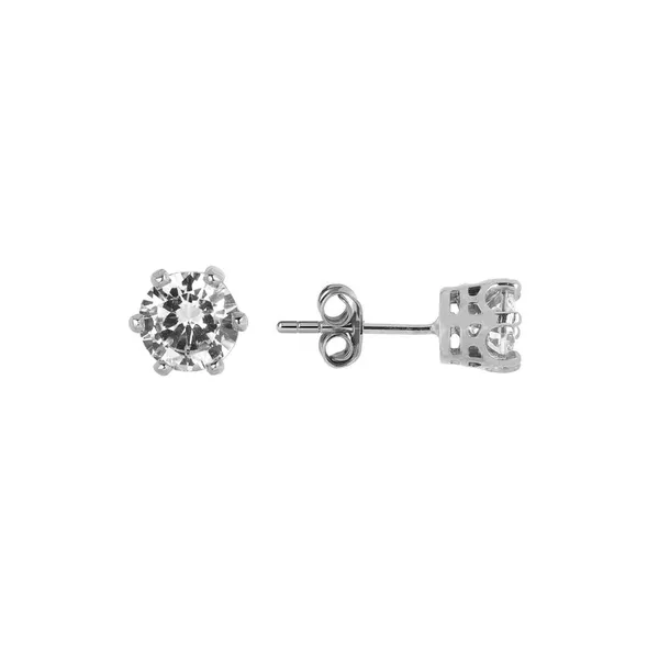 Silver_925_Sterling_Queen_Design_Zirconia_Stud_For_Women