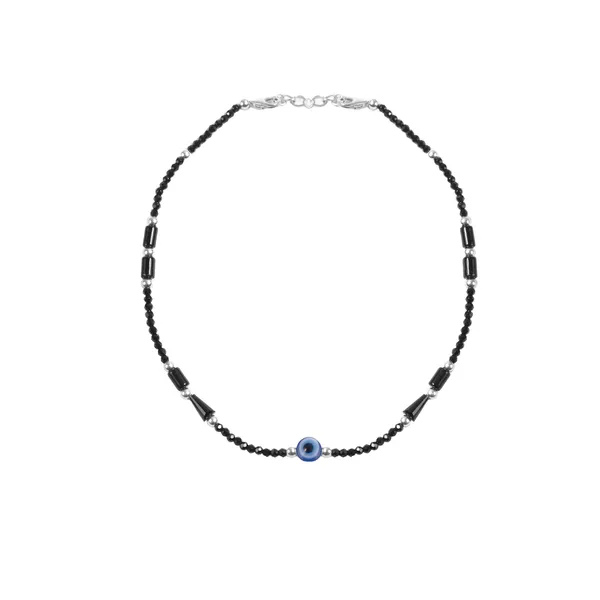 925_Silver_Evil_Eye_Crystal_Anklets_(10_Inch_)
