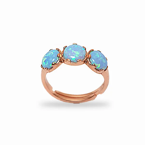 Rose_Gold_925_Silver_Firoza_Stone_Adjustable_Ring_For_Women