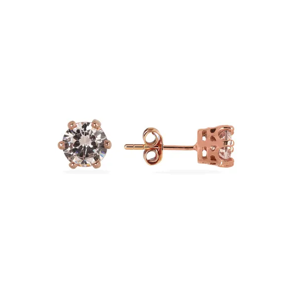 Rose_Gold_925_Silver_Zircon_Faceted_Stud_Earrings_For_Women