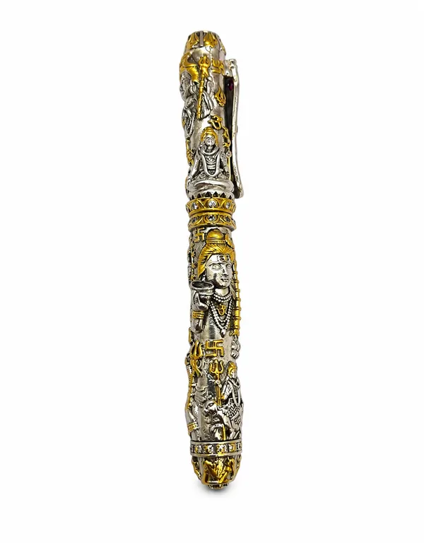 925_Silver_Shiva_Antique_Nakashi_Silver_pen_