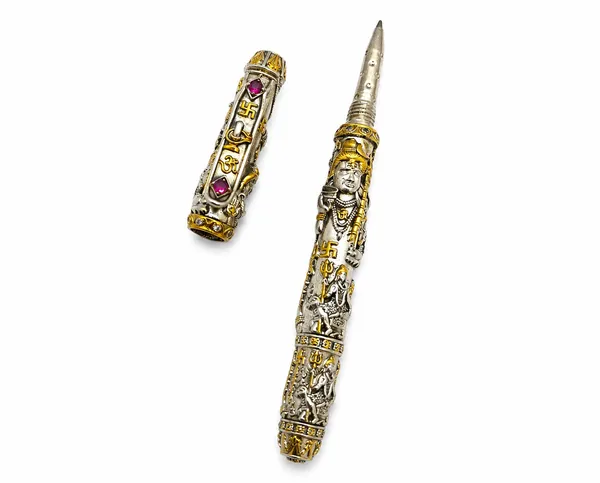925_Silver_Shiva_Antique_Nakashi_Silver_pen_