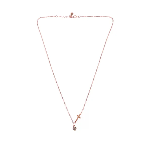 925_Silver_Cross_Solitaire_Pendant_Chain