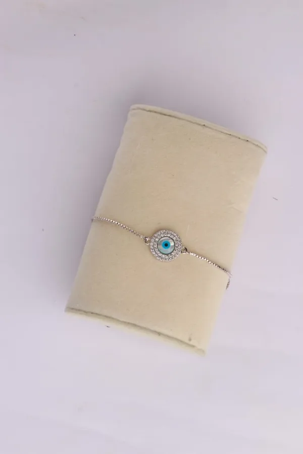 925_Silver_Adjustable_Eveil_Eye_Bracelete