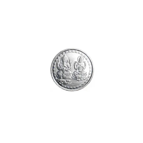 999_Fine_Silver_Ganesha_Lakshmi_5Gm_Coin