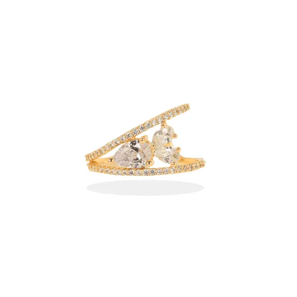 Gold_925_Sterling_Cluster_Stone_Sleek_Band_Ring_For_Women