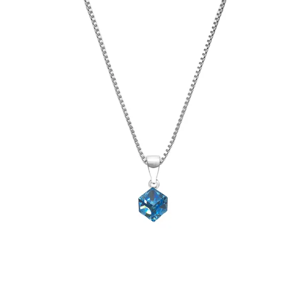 Silver_925_Sterling_Crimson_Crystal_Pendant_Box_Chain_For_Women