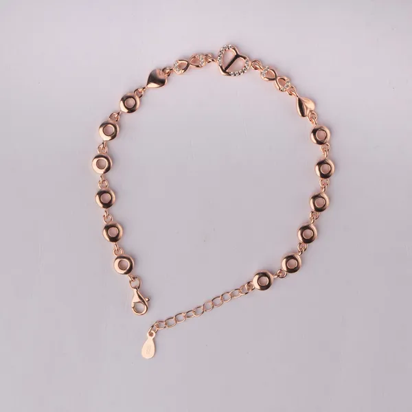 Rose_Gold_925_Silver_Zircon_Heart_Chain_Bracelet_For_Women