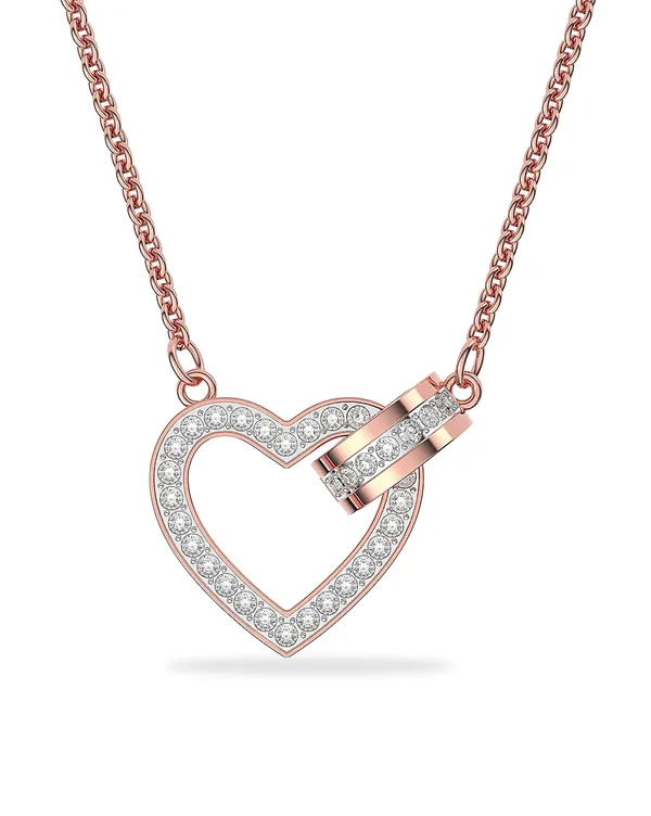 Rose_Gold_925_Sterling_Gemstone_Heart_Arrow_Pendant_Necklace_For_Women