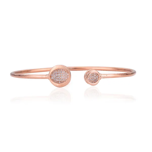 Rose_Gold_925_Sterling_Zirconia_Pipe_Cuff_Bracelet_For_Women