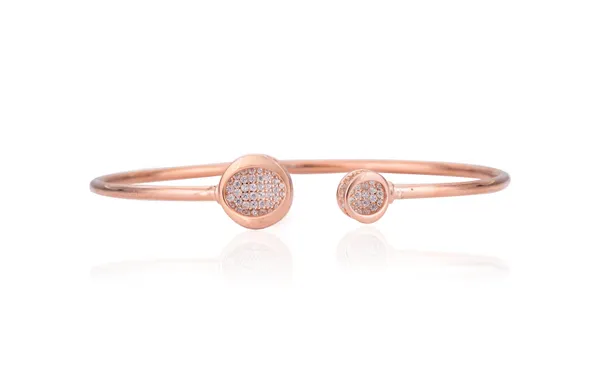 Rose_Gold_925_Sterling_Zirconia_Pipe_Cuff_Bracelet_For_Women