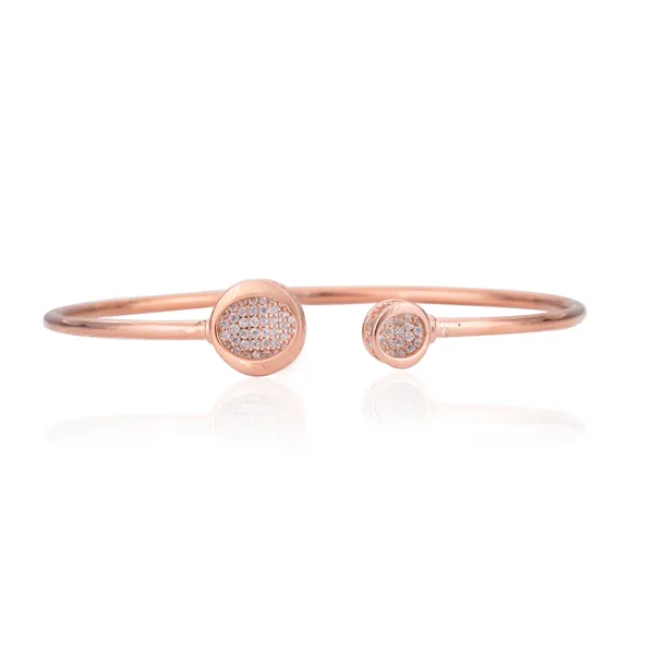 Rose_Gold_925_Sterling_Zirconia_Pipe_Cuff_Bracelet_For_Women