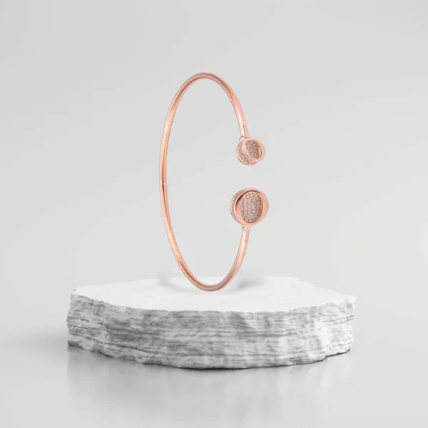 Rose_Gold_925_Sterling_Zirconia_Pipe_Cuff_Bracelet_For_Women