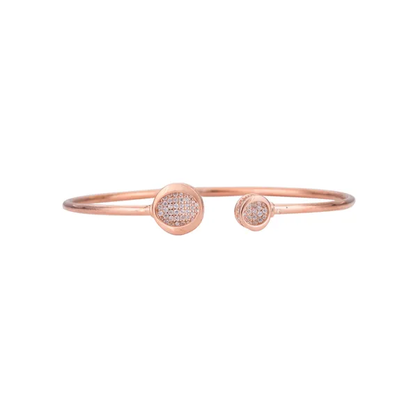 Rose_Gold_925_Sterling_Zirconia_Pipe_Cuff_Bracelet_For_Women