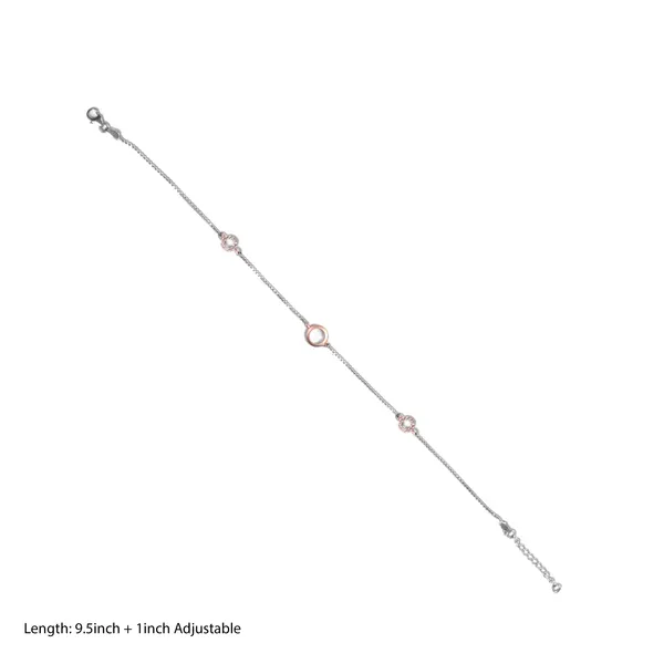 925_Silver_Two_Tone_Dua_Design_Anklets_(9.5_Inch_)