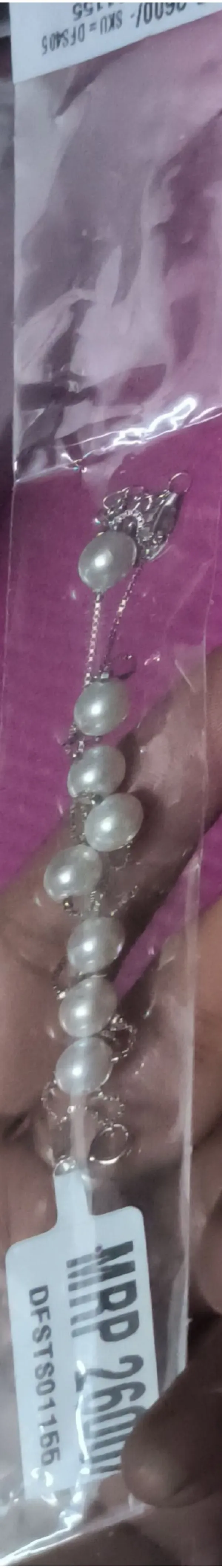 Silver_925_Sterling_White_Pearl_Chain_Bracelet_For_Women