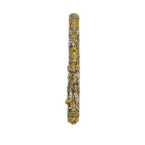 925_Silver_Two-Tone_Hanuman_Bajrangbali_Nakash_Pen