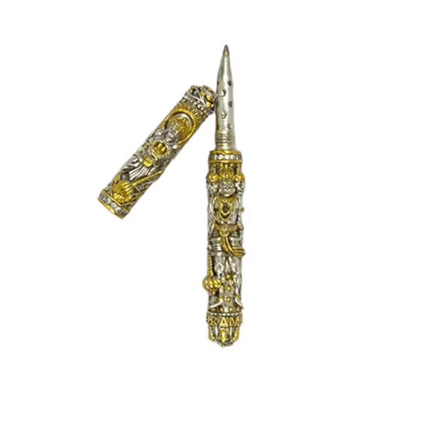 925_Silver_Two-Tone_Hanuman_Bajrangbali_Nakash_Pen
