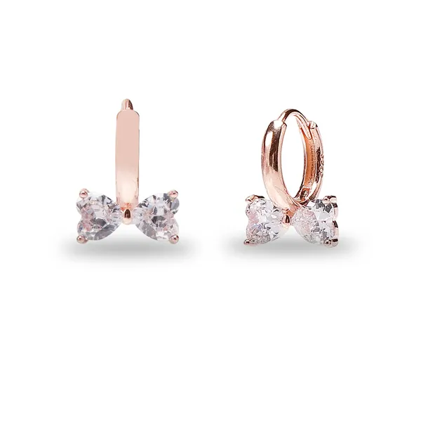 925_Silver_Bow_Heart_Studded_Cz_Hoops
