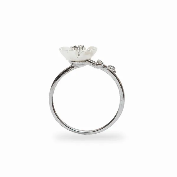 Silver_925_Sterling_Flower_Pearl_Zirconia_Ring_For_Women