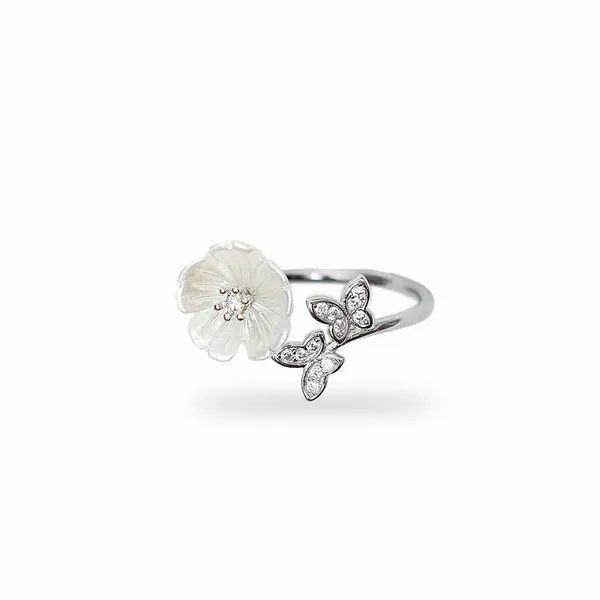 Silver_925_Sterling_Flower_Pearl_Zirconia_Ring_For_Women