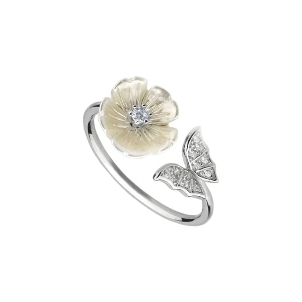 Silver_925_Sterling_Flower_Pearl_Zirconia_Ring_For_Women